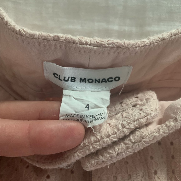 Club Monaco Eyelet Shorts - size 4 Pink - Picture 3 of 3